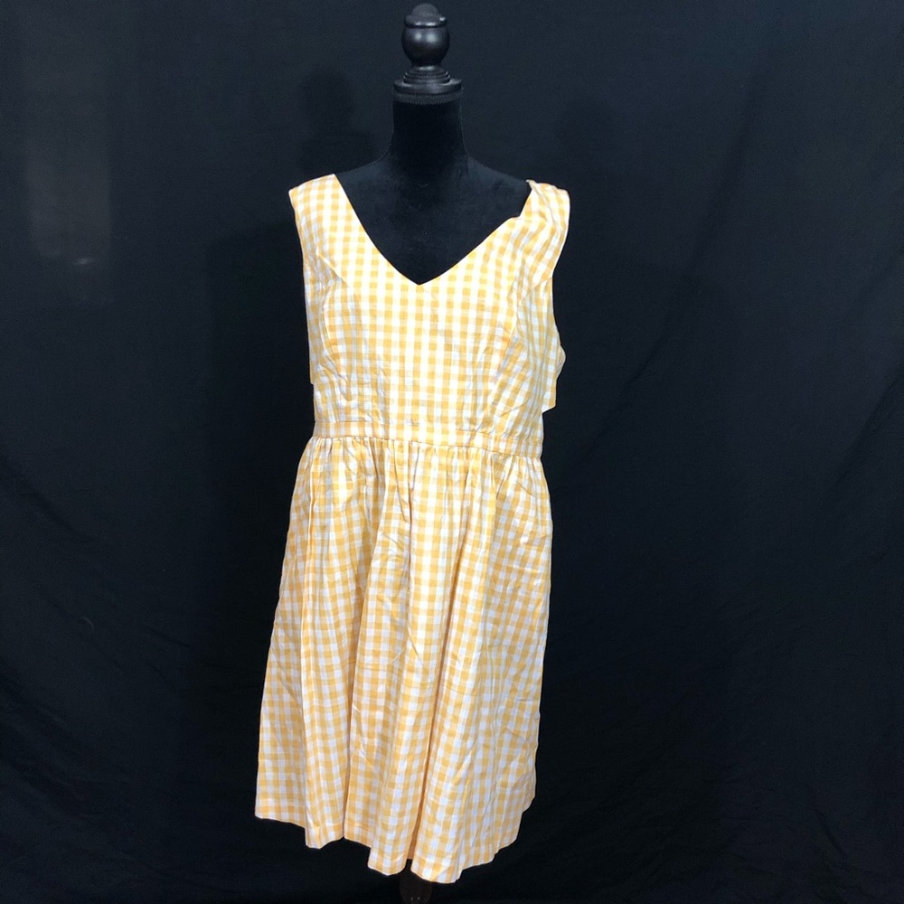 Yellow gingham ModCloth dress